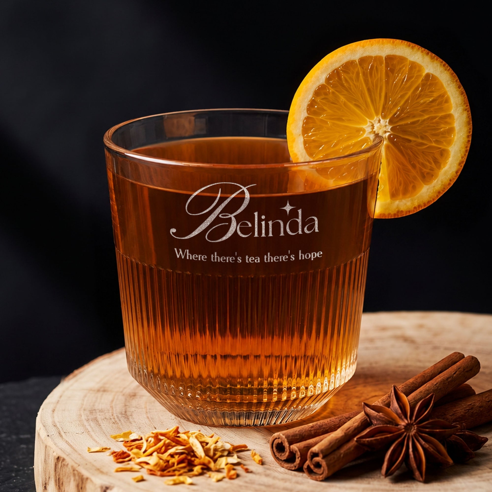 Custom engraved glass tumbler in 270ml and 320ml