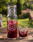 Engraved carafe set, a wedding and anniversary gift