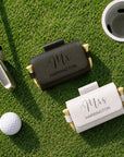 Engraved golf ball pouch, a golfer gift