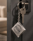 Engraved tape measure keyring gift for dad and tradie