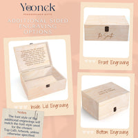 Personalised Printed Memorial Wooden Keepsake Box, Custom UV Printed In Loving Memory Treasure Storage, Pet Loss, Sympathy Mourning Gift