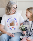 Customise Your Pet Photo Unisex T-shirt, Personalised Name This Human belongs To Dog Lover Shirt, Cat Image Custom T Shirt, Personalised Tee Shirts Birthday Gift