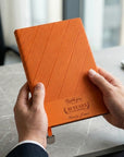 Personalised A5 journal notebook with engraved cover