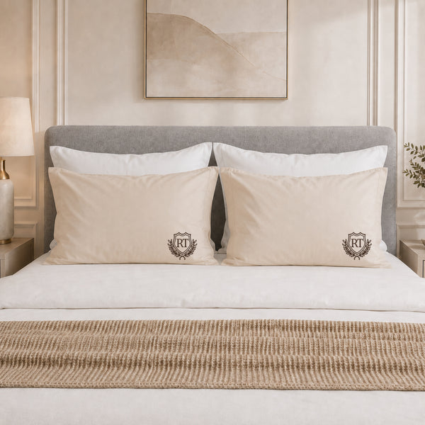 Personalised Embroidered Bed Cotton Pillowcase 50x80cm