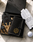 Personalised embroidered microfibre waffle weave golf towel