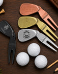 Personalised golf wedge divot repair tool custom engraved pitch mark repair