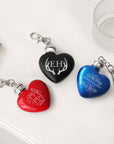 Personalised heart mini hip flask keyring laser engraved 1oz bridesmaid wedding favour