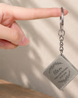 Personalised measuring tape keychain with custom logo
