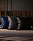 Personalised satin pillowcase colour options