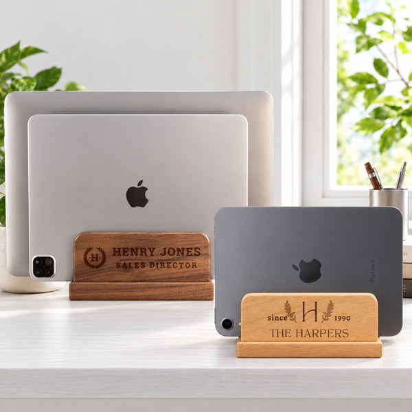 Personalised Engraved Wooden Laptop/ Tablet Stand