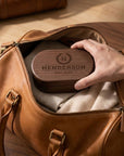Personalised engraved oval wooden jewellery box with magnetic lid