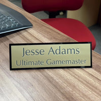 Engraved Acrylic Desk Name Plate