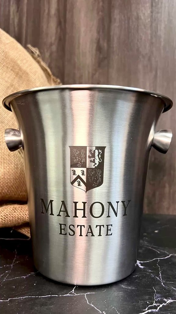 Personalised Matt Stainless Steel Champagne Ice Bucket, Custom Engraved Wine/ Beverage Tub, Housewarming, Wedding, Engagement, Xmas Barware Gift