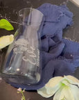 Custom Engraved 1L Clear Glass Carafe/ Vase - Birth Flower