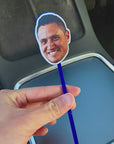 Personalised Face Photo Hat Acrylic Drink Stirrers, Custom Pet Coffee/ Cocktail Sticks Wedding Favours, Birthday, Graduate Party Decors Gift