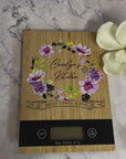 Personalised Bamboo Kitchen Digital Scale