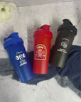 Personalised 600ml Protein Shaker & Mixing Ball, Custom Print Logo Sport Travel Drinking Bottle, Gym Lover Blender, Work Out Corporate Gift