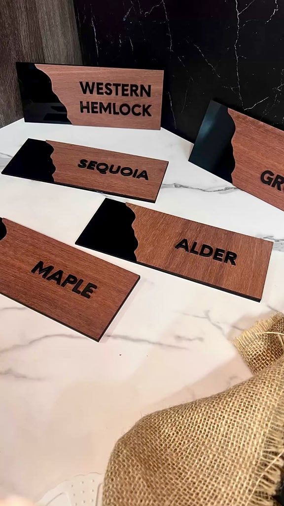 Personalised Three Layers Wooden & Acrylic Door Sign, Room Number Plaque, Laser Cut Custom Wall Room Plate, Business Logo, Company Signage for Office, Apartment, Hotel, House Warming, Grand Opening's Gift