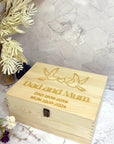 Personalised Etched Memorial Wooden Keepsake Box, Custom Engraved In Loving Memory Treasure Storage, Pet Loss, Sympathy Heaven Mourning Gift