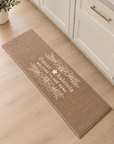 Personalised Woven Indoor Door Mat, Custom Print Anti Slip Washable Kitchen Laundry Welcome Entry Floor Rug Hallway Runner Housewarming Gift