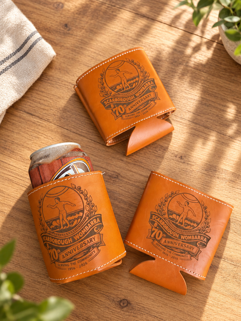 Personalised Leatherette Insulated Beer Can Stubby Holder, Custom Engraved Name Logo Bottle Cooler Sleeve, Father Gift , Groomsmen Proposal