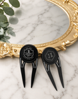 Personalised 3-in-1 golf divot tool with magnetic ball marker and bottle opener custom engraved