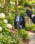 Personalised Garden 2L Black Watering Can, Custom Engraved Flower Plant Tool, Teacher, Anni, Housewarming Wedding Birthday Dad Mum Xmas Gift