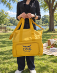 Custom Embroidered Insulated Picnic Cooler Bag & Shoulder Strap, Handles; Personalised Camping, Beach, Boating Trip Concert, Grocery Storage