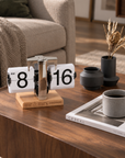 Retro page-turning desk clock, a home and corporate gift