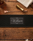 UV printed bar runner for home bar and man cave