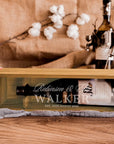 Engraved Clear Lid Vintage Rustic Wooden Wine Box