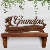 Personalised Wooden/ Acrylic Dad/ Grandpa Award Sign, Happy Father's Day, Custom No #1 Best Granddad Ever, Hanging Wall Decor Keepsake Gift