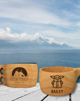 Personalised / Custom Engrave Kuksa Travel Wooden Mug & FREE spoon, Memory Camping Family Cup/Housewarming/ Groomsmen/ Father Gift for Him