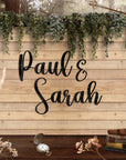 Custom Wooden/ Acrylic Couple Name Sign, Personalised Family, Business Name Signage, Hedge Photo Prop, Event Wall Hoop, Bridal Shower, Engagement, Anniversary, Stag Party Backdrop Decor