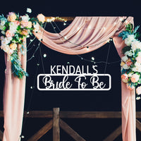 Custom Made Wooden/ Acrylic Bridal Shower Wedding Sign, Personalised Name Bride To Be Signage, Hedge Photo Prop, Event Wall Hoop, Engagement, Anniversary, Hens Party Backdrop Decor