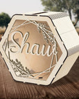 Custom Made Laser Cut Plywood Wishing Well Box, Personalised Name & Date Money, Envelope, Card Boxes, Rustic Wedding Memory Keepsake Gift