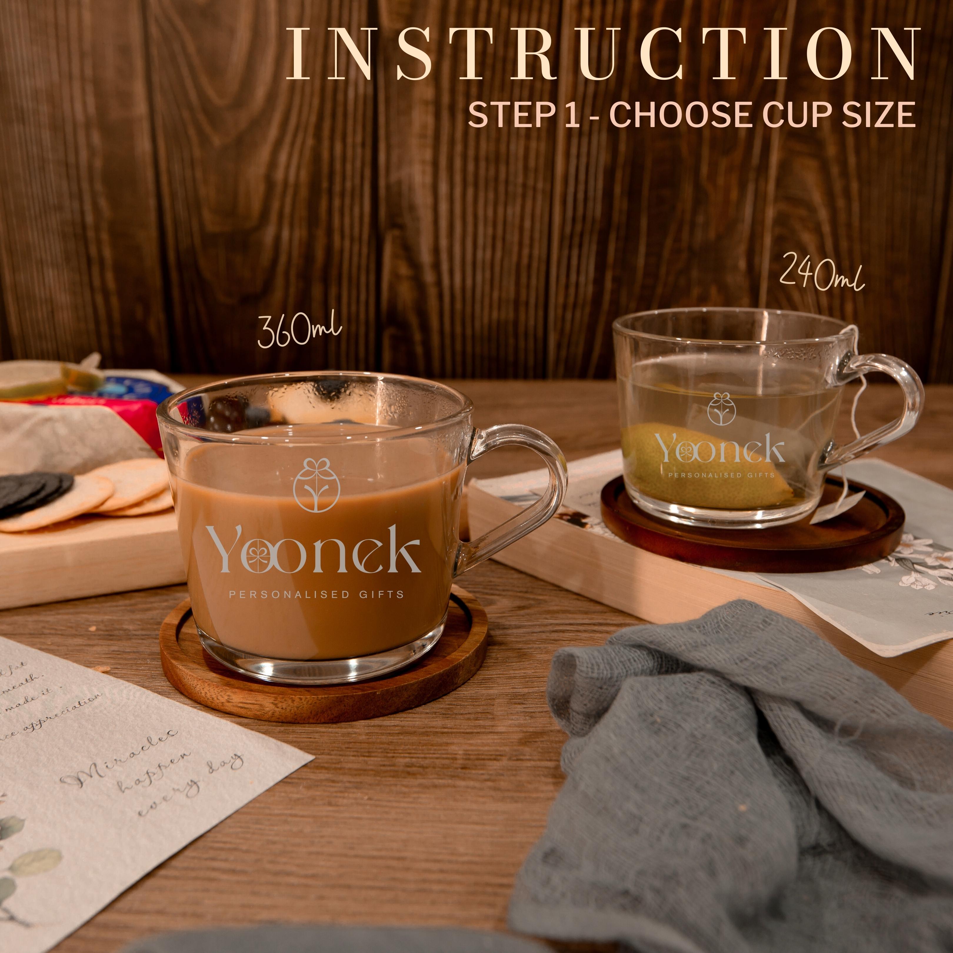 Personalised glass coffee mugs discount