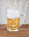 Engraved 600ml Classic Beer Glass / Tankard Mug