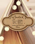 Custom Wooden Engraved Santa Please Stop Here Signage