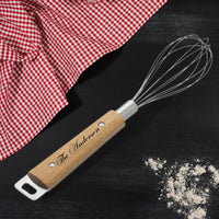 Personalised Egg/ Milk Whisk Beater, Custom Laser Engraved Etching Wire Mixing, Kitchen Utensils, Chef Gift for Mom, Grandma, Nanny