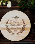 Christmas Customised Solid Wood Lazy Susan Tray