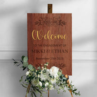 Custom 3D Raised Name Timber Wedding Welcome Sign, Personalised Rustic/ Vintage/  Boho, Country Hippie style Wooden Names, Ceremony/ Event/ Engagement/ Bridal Shower/ Birthday Signage on Easel