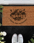 Christmas Customised Engraving Doormat, Personalised Xmas New Year Caravan/Couple/Family Welcome Entry Outdoor Coir Mat, House Warming Gift