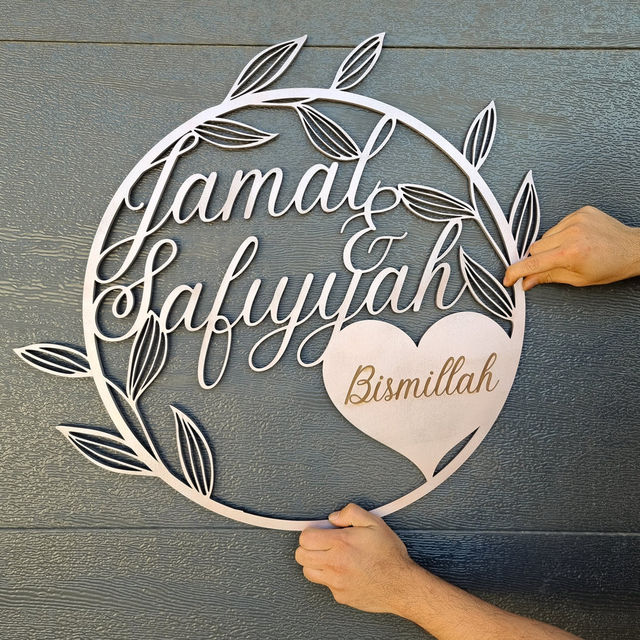 custom personalised laser cut birthday/ event/ welcome hoop sign, photo backdrop