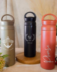 Personalised Engraved Stainless Steel Insulated Water Bottle, Laser Custom Logo,  Eco Friendly Coffee Tea Cup, Travel Thermal Drink, Corporate Birthday Teacher Gift, Insulation Portable Vacuum Flasks & Thermoses