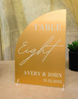 Custom Engraved Acrylic Wedding Sail Table Number, Personalised Banqueting Tables Plaque, Luxury Wedding Decor Ceremony/ Elegant Event / Engagement/ Bridal Shower/ Birthday Menus, Signs