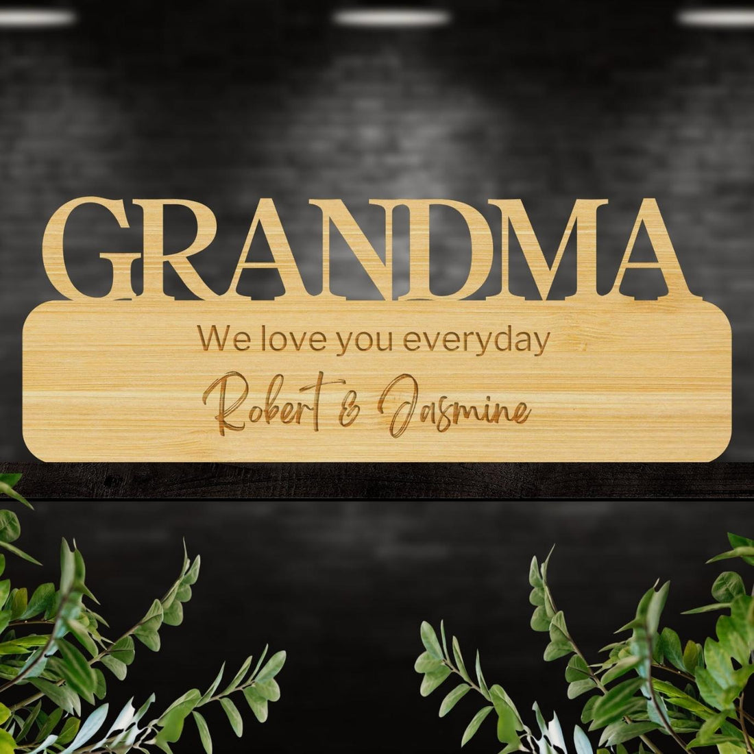 Custom Wooden/ Acrylic Mom Grandma Sign, Happy Mother's Day, Greatest Mum, Number #1 Grandmother Sign, Wall Decor Keepsake Gift Hanging Hoop