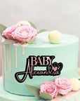 Custom 3D Acrylic Double Layered Baby Name - Birthday Cake Plaque/ Front Topper