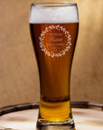 Christmas Engraved 630ml Pilsner Beer Glass