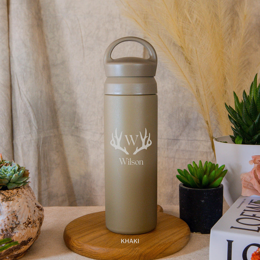 Christmas Personalised Engraved Stainless Steel Insulated Water Bottle, Xmas/ New Year Custom Logo,  Eco Friendly Coffee Tea Cup, Travel Thermal Drink, Corporate Birthday Teacher Gift, Insulation Portable Vacuum Flasks & Thermoses